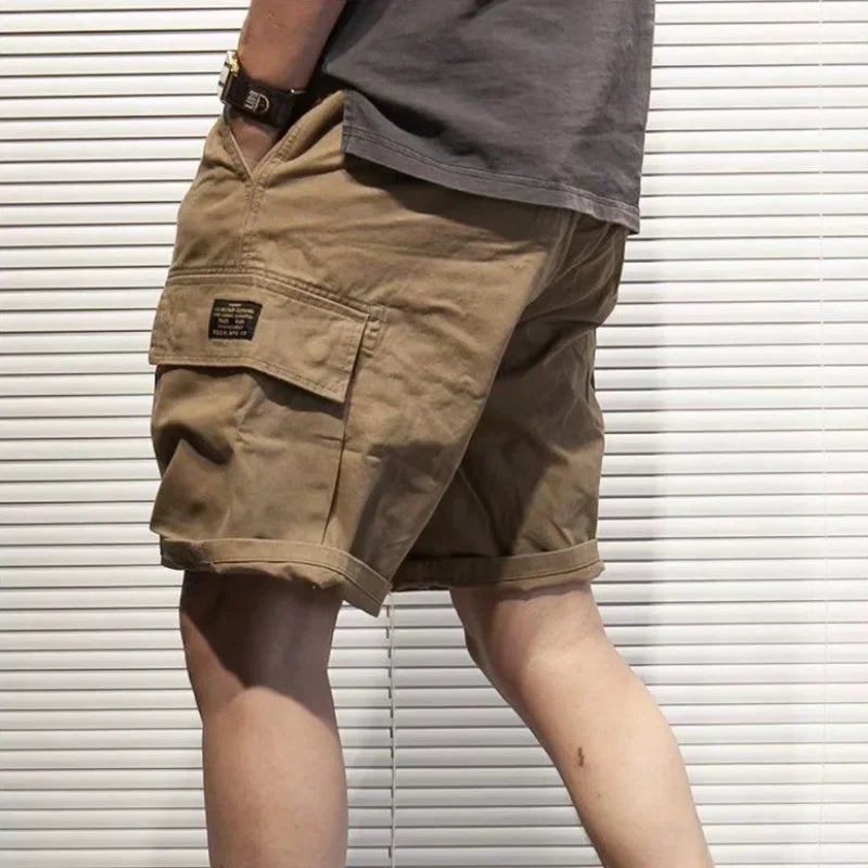 Bermuda Short Pants for Men Hiking Half Mens Cargo Shorts Combat with Zipper Homme Casual Summer Harajuku Loose Streetwear Jorts