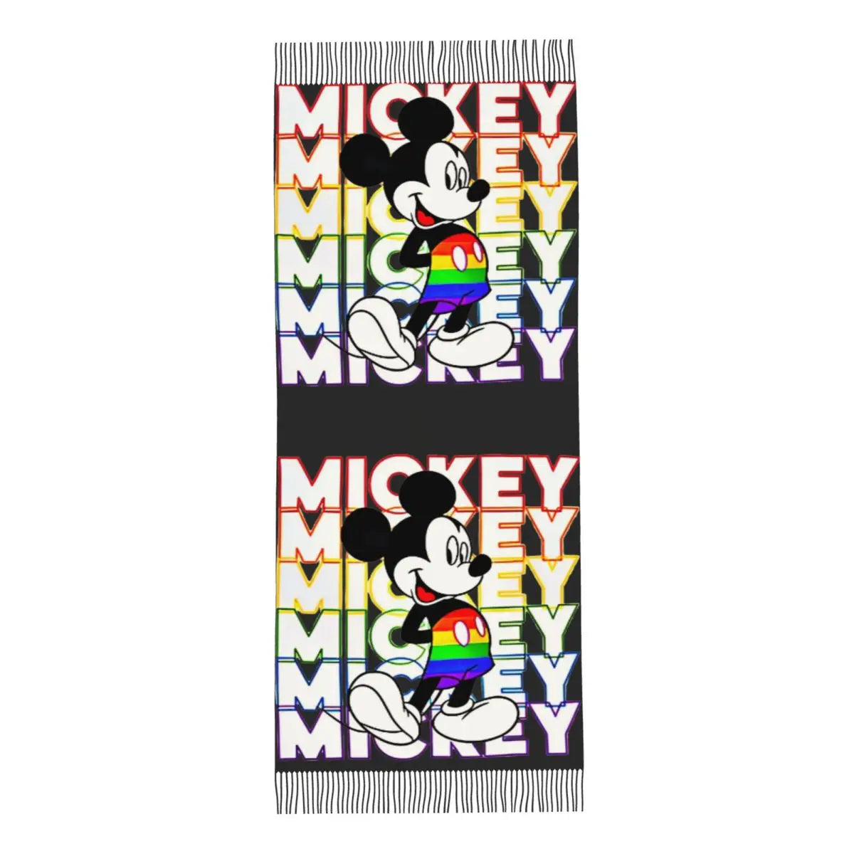 Disney Mickey Mouse Women's Scarf Pashmina Shawls and Wraps for Evening Dresses Winter Cashmere Feel Large Scarves
