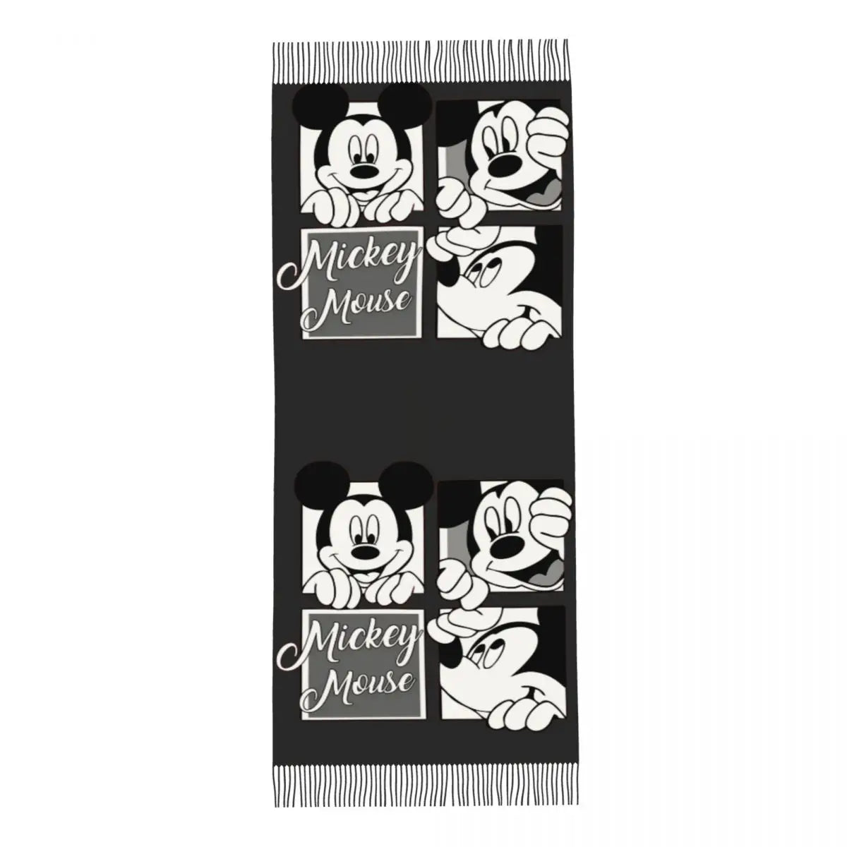 Disney Mickey Mouse Women's Scarf Pashmina Shawls and Wraps for Evening Dresses Winter Cashmere Feel Large Scarves