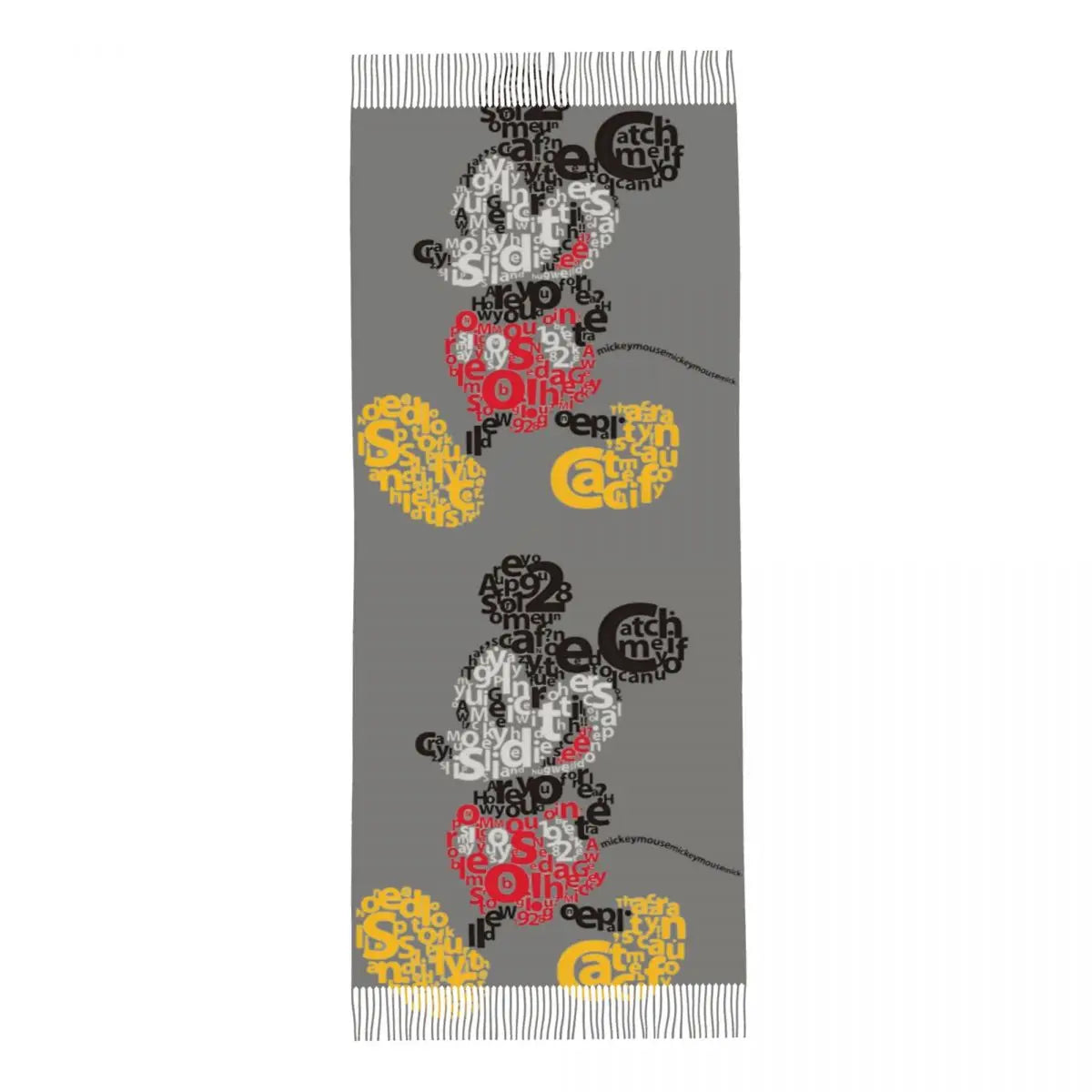 Disney Mickey Mouse Women's Scarf Pashmina Shawls and Wraps for Evening Dresses Winter Cashmere Feel Large Scarves