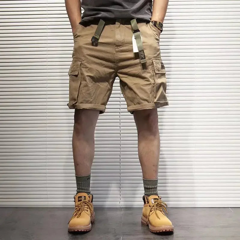 Bermuda Short Pants for Men Hiking Half Mens Cargo Shorts Combat with Zipper Homme Casual Summer Harajuku Loose Streetwear Jorts