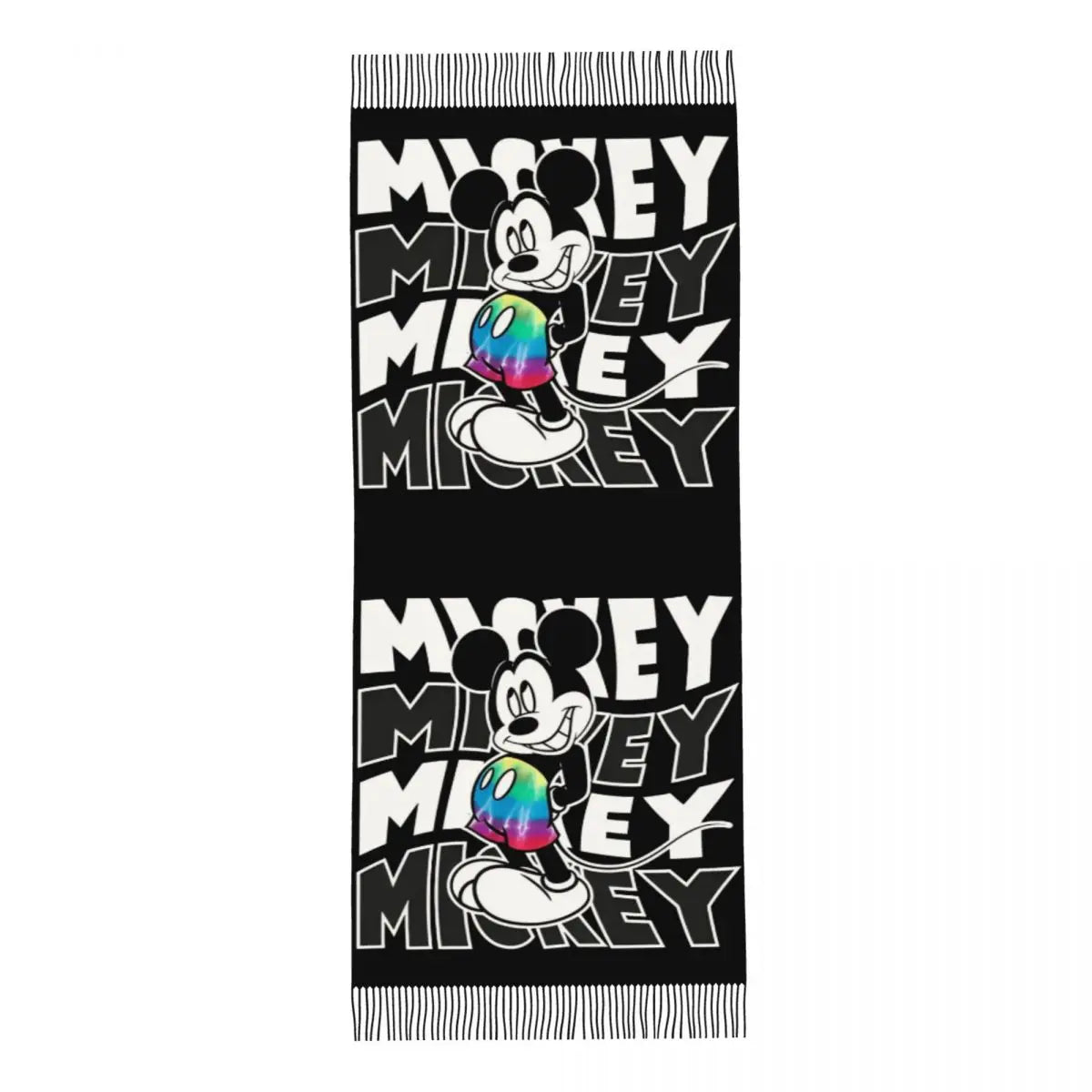 Disney Mickey Mouse Women's Scarf Pashmina Shawls and Wraps for Evening Dresses Winter Cashmere Feel Large Scarves