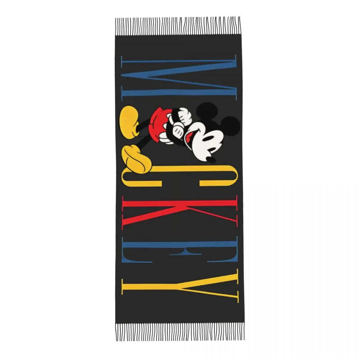 Disney Mickey Mouse Women's Scarf Pashmina Shawls and Wraps for Evening Dresses Winter Cashmere Feel Large Scarves