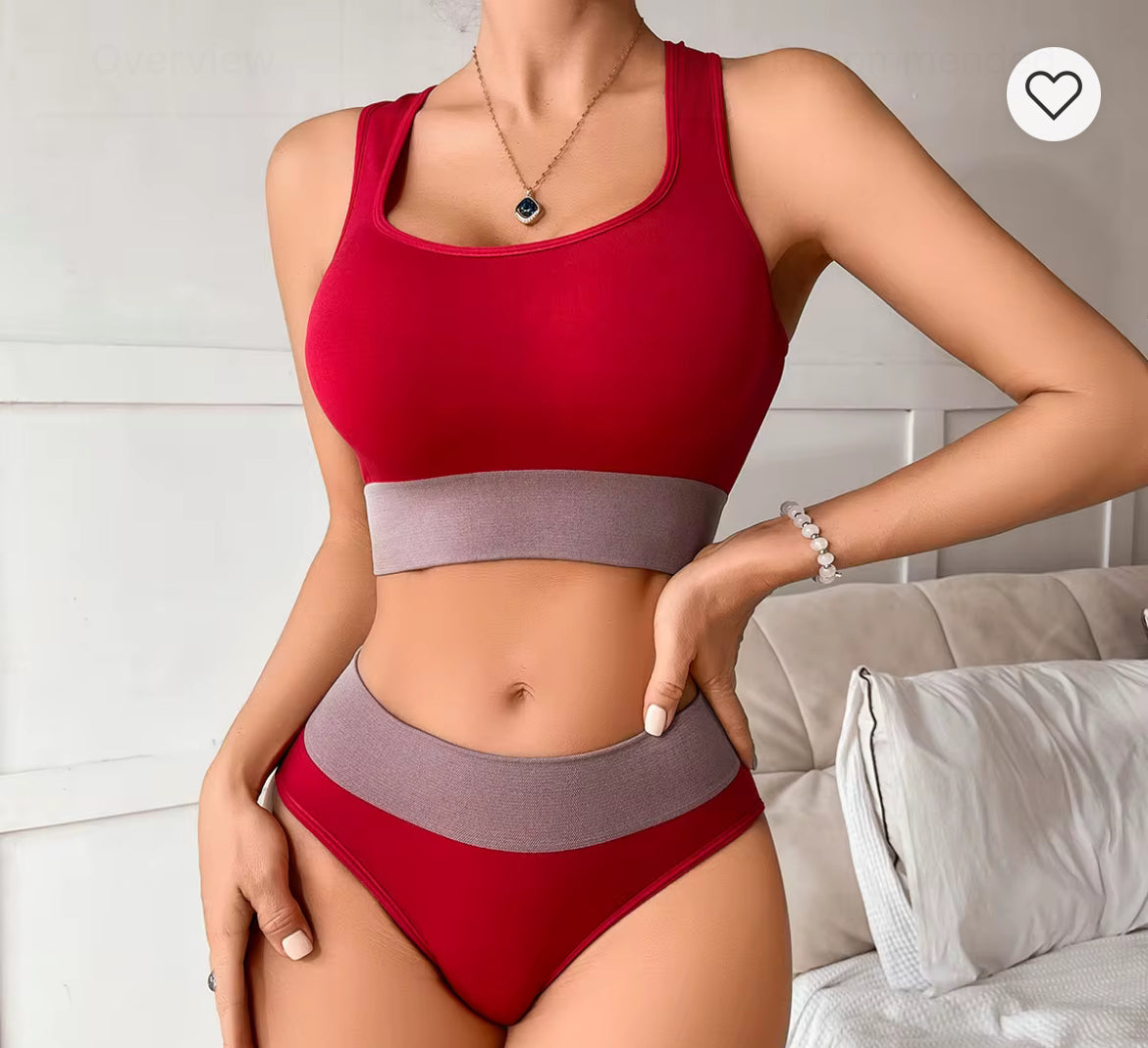 2 bra set breathable ribbed seamless yoga sports underwear