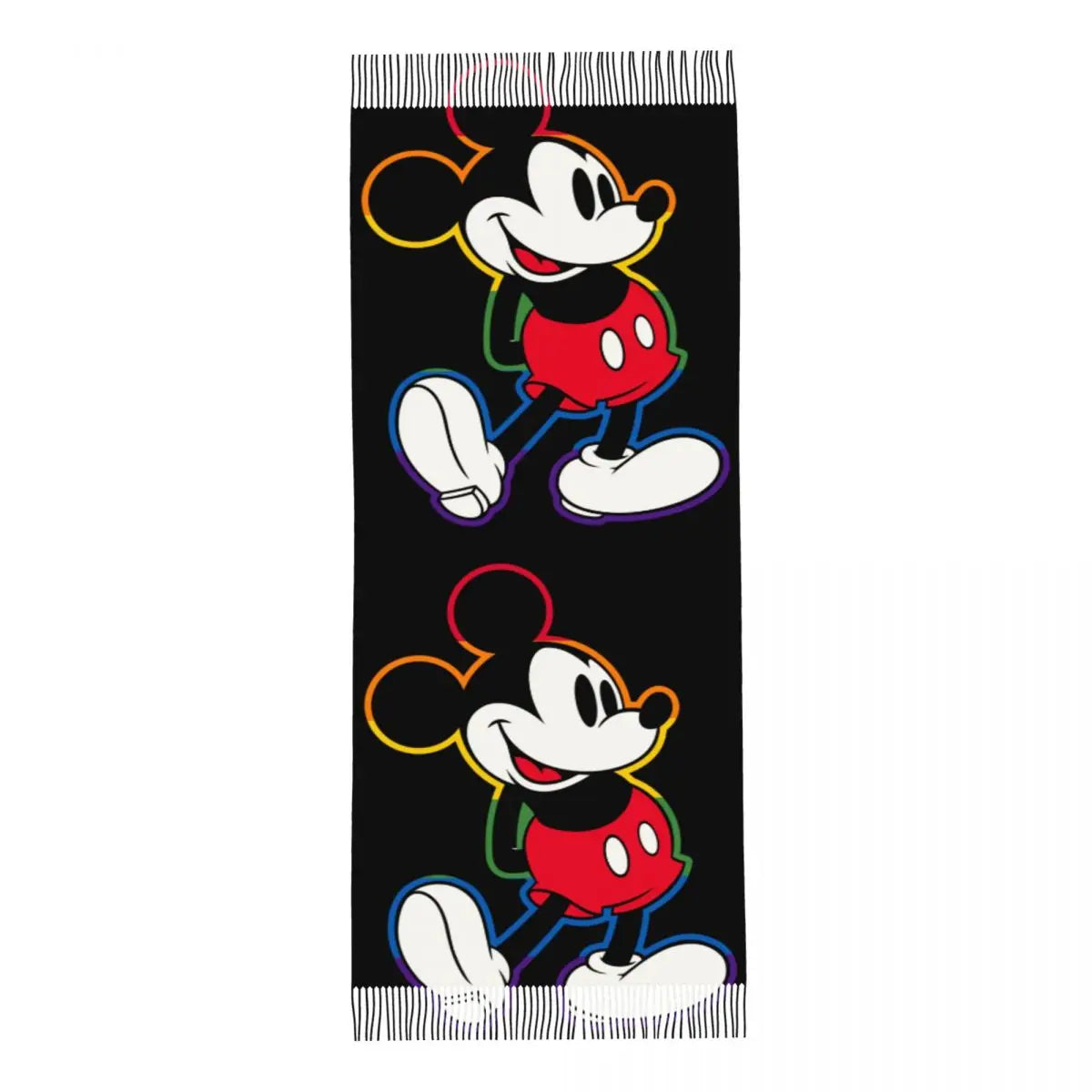 Disney Mickey Mouse Women's Scarf Pashmina Shawls and Wraps for Evening Dresses Winter Cashmere Feel Large Scarves