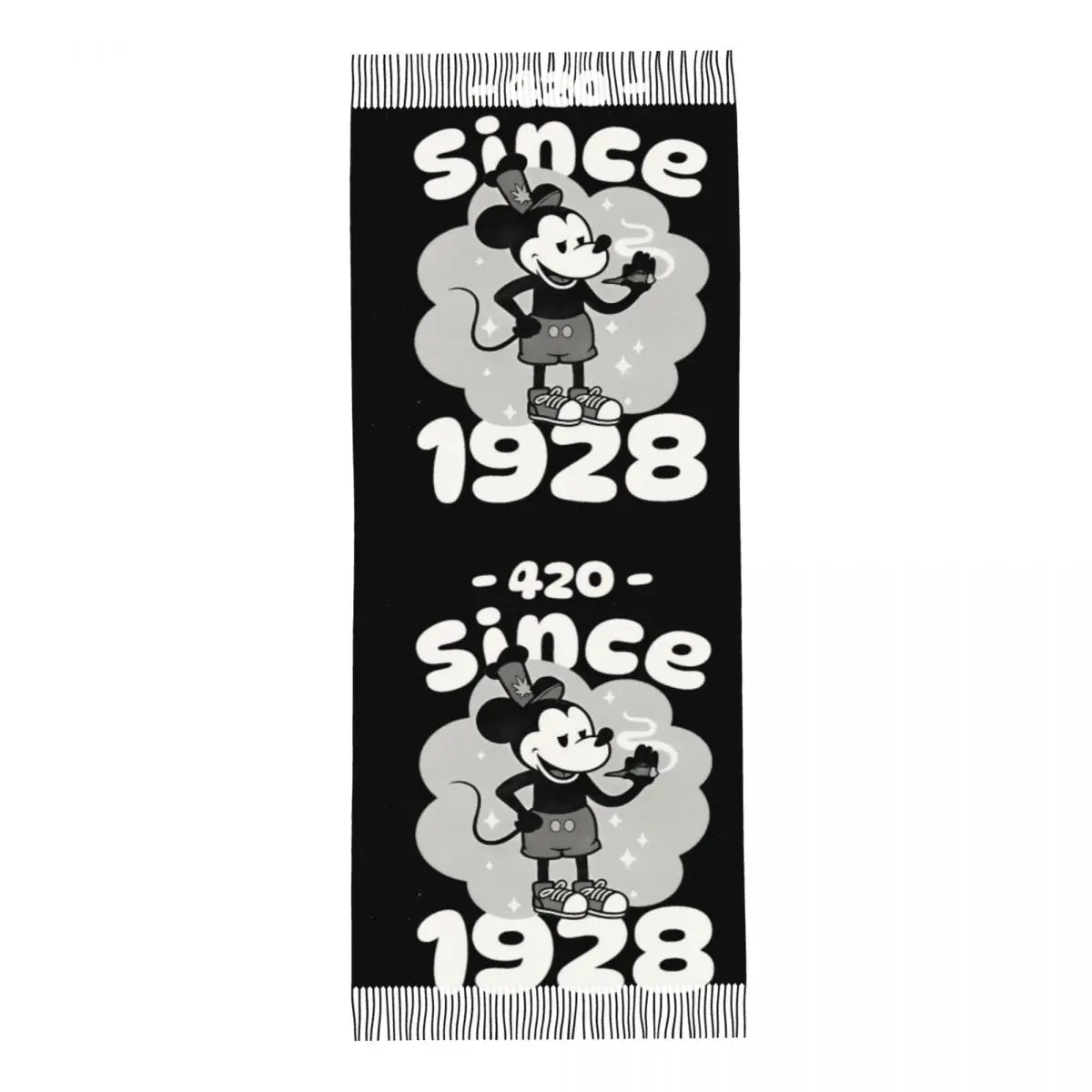 Disney Mickey Mouse Women's Scarf Pashmina Shawls and Wraps for Evening Dresses Winter Cashmere Feel Large Scarves