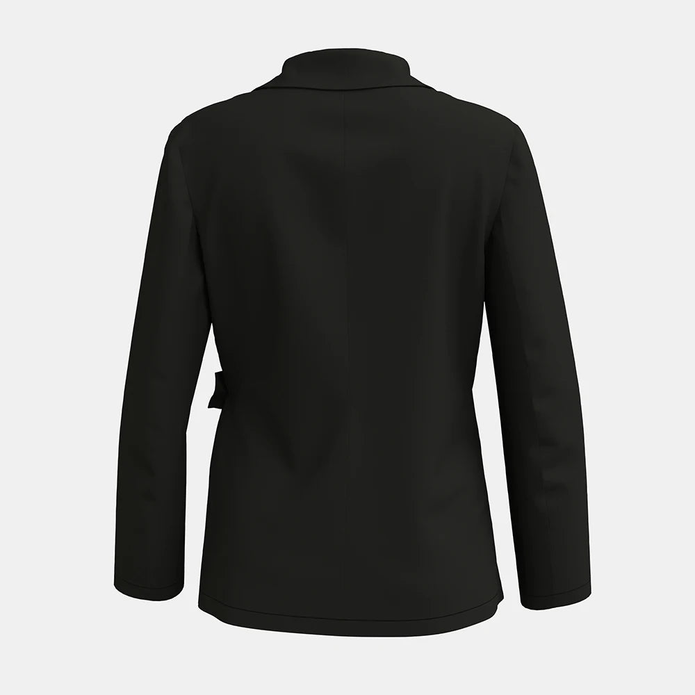 Mia Muse Women's Blazers All Season Fashion Decent Button Long Sleeve Shawl Collar Office Lady Blazers