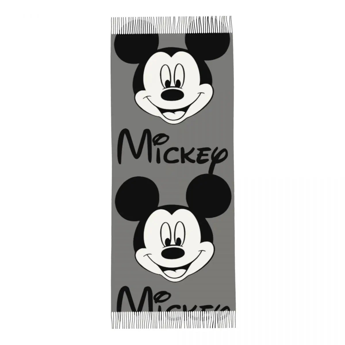 Disney Mickey Mouse Women's Scarf Pashmina Shawls and Wraps for Evening Dresses Winter Cashmere Feel Large Scarves