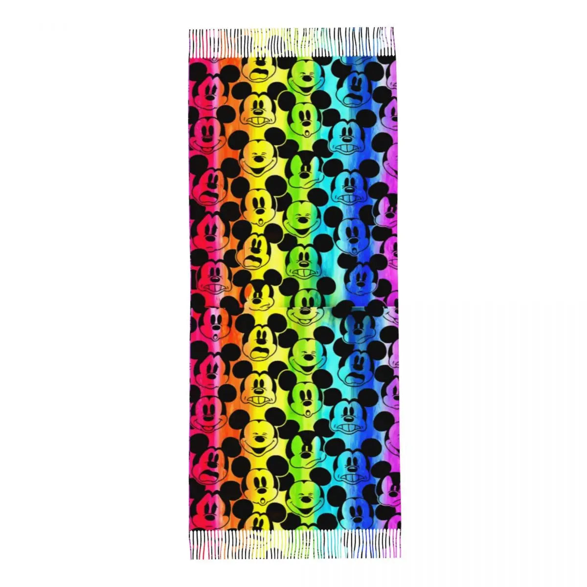 Disney Mickey Mouse Women's Scarf Pashmina Shawls and Wraps for Evening Dresses Winter Cashmere Feel Large Scarves